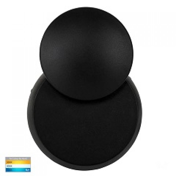 Havit-Pivot Black & White Round Exterior LED Wall Light
